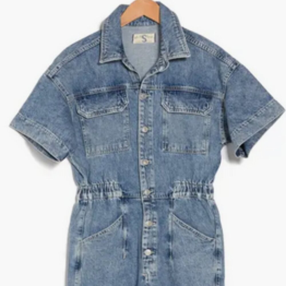 FREE PEOPLE WE THE FREE DENIM JUMPSUIT